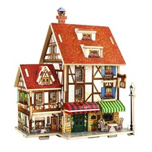 1/24 DIY Miniature Dollhouse With Furniture Kit Detachable Colorful Wooden Building Model - 3D Villa Apartment Ornament 2024 - buy cheap