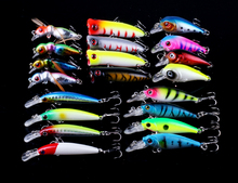 20Pcs/lot Set Mini Fishing Lure Artificial Bait Kit Minnow Popper Insect Lure Crankbait Pesca Fishing Wobblers 2024 - buy cheap