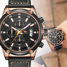 Mens Waterproof Watches Black Leather Strap Quartz Casual Business Mens Wrist Watch Top Brand Male Clock 2020 Fashion whatches 2024 - buy cheap