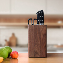 Soporte para cuchillos de cocina de estilo japonés, estante de almacenamiento de bambú, marco de herramientas de corte para juego de cuchillos de Chef 2024 - compra barato