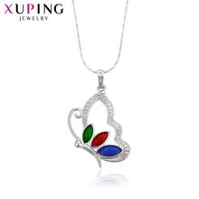 Xuping Fashion Elegant Butterfly Pattern Pendant Rhodium Color Plated Jewelry for Women Mother's Day Gift M37-30110 2024 - buy cheap