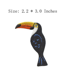 TOUCAN embroidery patch 2.2"wide  /bird of a feather/caribban patch/iron on patch 2024 - buy cheap