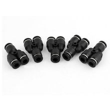 5 Pcs 6mm to 6mm Y Shaped 3 Ways Quick Joint Air Pneumatic Fitting Black 2024 - buy cheap