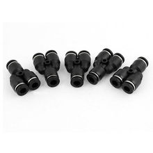 5 pcs 6mm para 6mm Em Forma de Y 3 Maneiras Rápida Joint Air Pneumática Encaixe Preto 2024 - compre barato