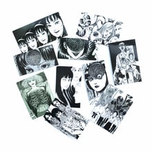 10Pcs Horror comics Stickers Japanese ITO leap second  Decal For Snowboard Laptop Luggage Car Fridge Car-Styling Vinyl Home 2024 - buy cheap