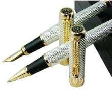 JINHAO 1200 серебро дождь Дракон fontain ручка и роликовая ручка 2024 - купить недорого