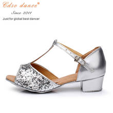 Cdso dance 107 In stock Fast shipping Children latin/modern/dance shoes, Girls Shoes, Ballroom Salsa Shoes 3.5cm heel 2024 - buy cheap