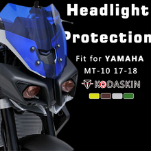 KODASKIN-cubierta de protección de pantalla de faro para motocicleta, accesorios de motocicleta, protector de faro apto para YAMAHA MT 10, 2017, 2018 2024 - compra barato