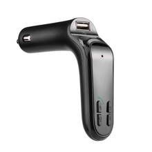Bluetooth автомобильный комплект громкой связи fm-передатчик Радио MP3 плеер USB зарядное устройство и AUX стерео цифровой PLL Блокировка частоты 0704 2024 - купить недорого