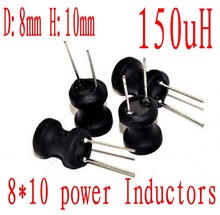 Inductor de potencia DIP 8*10mm 150uh 151, Inductor de plomo Radial 8mm * 10mm 150UH 500 unids/lote 2024 - compra barato