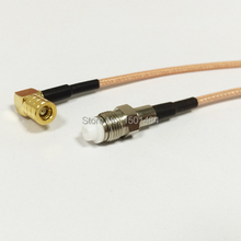 Nuevo SMB hembra Jack interruptor de ángulo recto FME hembra cable de cola de cerdo RG316 venta al por mayor adaptador de envío rápido 15 CM 6" 2024 - compra barato