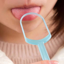 Color Random New 1 PCS Tongue Cleaning Brush Tongue Cleaner Coated Tongue Scraper Oral Hygiene Dental Care Tool 2024 - buy cheap