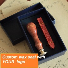 Customized Wax Stamp in gift Box with wax,Retro Style Sealing Wax Stamp set,Deluxe Gift set 26 alphets,Greeting words for choose 2024 - buy cheap