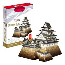 T0434 quebra-cabeça 3d castelo himeji japonês edição capa de papel modelo presente de aniversário para crianças brinquedos educativos promoção 2024 - compre barato