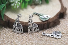 30pcs-- vintage castle Charms, Antique Tibetan prince castle Charm pendants 23x14mm 2024 - buy cheap