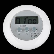 Timer digital lcd, cronômetro, relógio de contagem regressiva para cozinha, alarme, branco, timer em cozinha, 600 peças 2024 - compre barato