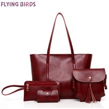 FLYING BIRDS Bags For Women 2020 Handbag Women Bag PU 4-Piece Tassels Purses And Handbags Shoulder Bag Lady Messenger Bags A9213 2024 - buy cheap