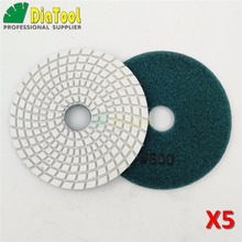 SHDIATOOL 10pk Dia100mm/4 "Grit 800 diamantes Flexible mojado almohadilla de pulido de piedra disco de lijado de mármol, granito de cerámica disco de pulido 2024 - compra barato