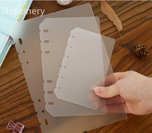 A5 A6 A7 PP Matt Frosted Plate for Protecting Inner Paper Spacer  Planner Filofax Organizer Divider Separator Board Page 2024 - buy cheap