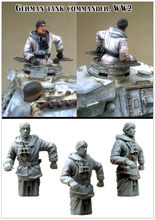 Tuskmodel-kit de figuras de resina da segunda guerra mundial, tamanho 1 35, controlador de tanque alemão 2024 - compre barato