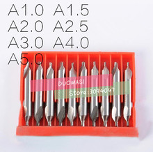 Juego de brocas para taladro, 7 unids/set de brocas tipo A de 60 grados, diámetro 1,0, 1,5, 2,0, 2,5, 3,0, 4,0, 5,0mm 2024 - compra barato