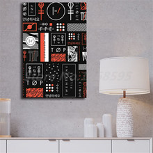 Blurryface-carteles artísticos en lienzo con logotipo para pared de Twenty One Pilots, impresiones de pintura, imágenes de pared para oficina moderna, sala de estar y decoración del hogar 2024 - compra barato