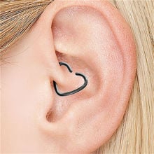 G23titan G23 титановые сердечные кольца для ушей Daith Tragus Rook, пирсинг, серьги для влюбленных, ювелирные изделия для тела 2024 - купить недорого