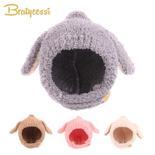 Soft Fleece Baby Hat winter Long Ears Cartoon Bonnet Enfant Accessories Baby Cap Cute Rabbit Warm Winter Hats for Kids 1PC 2024 - buy cheap