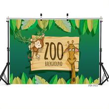 Safrai selva festa jardim zoológico animal fotografia backdrops para acessórios de fotografia foto fundo crianças crianças bebê photophone 2024 - compre barato