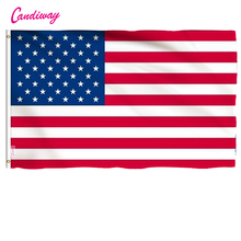 Candiway 2x3 Foot American US Polyester Flag Vivid Color and UV Fade Resistant Canvas Header and Double Stitched USA Flags 2024 - buy cheap