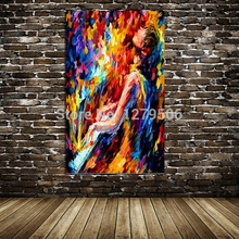 Handmade high quality Portrait Modern paintings Palette knife art oil painting on Canvas for living room bedroom office decora 2024 - buy cheap