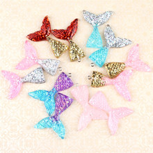 10Pcs/lot Multicolor Mermaid Tail Pendants Kawaii Charms For Jewelry Making DIY Decoration Neckalce Earring Key Chain 2024 - buy cheap