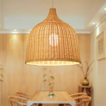 Rattan pendant Light Creative Lamp Restaurant Bar Living Room Study Room Interior Decoration Rattan Bambo Pendant Lighting E27 2024 - buy cheap