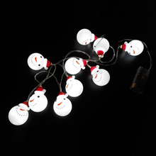 10/20/30LEDs Snowman String Lights LED Fairy String Lights Santa Lights Battery Powered Holiday Christmas Party Decoration 2024 - buy cheap