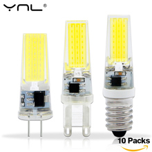 10PCS/Lot Lampada LED G4 Lamp AC/DC 12V 220V COB E14 LED Bulb G9 Lighting Lights replace Halogen Spotlight Chandelier 2024 - buy cheap