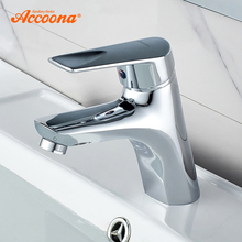 Accoona Solid Brass Bathroom Faucet Chrome Polished Basin Mixer Tap Water Mixer Hot and Cold Basic Basin Faucets A9010 2024 - buy cheap