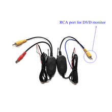 2,4 ГГц беспроводной RCA Порт передатчик приемник комплект для всех автомобилей парковочная камера заднего вида подключение DVD/монитор 2024 - купить недорого