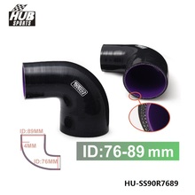 3"-3.5" 76mm-89mm Silicone reducer Hose Coupler Piping 90 Degree 4-Ply Black For Toyota camry 2007 2008 2009 HU-SS90R7689 2024 - buy cheap