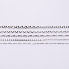 5M/Lot 1.2 1.5 2.0 2.4 3.0mm Stainless steel Bulk Fine Necklace Chain DIY Jewelry Making Supplies Chains Findings Accessories 2024 - buy cheap