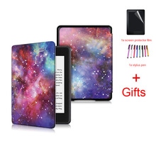 Fashion Painted Case For Amazon All-New Kindle Paperwhite 2018 6" Released Smart Cover for Kindle Paperwhite 10th Case+film+pen 2024 - buy cheap