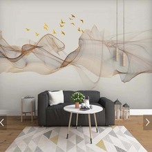Chinese Abstract Mountain Water Bird Home Decor Photo Wallpaper Mural for Living Room Bedroom Home Wall Decor Custom Size 2024 - buy cheap