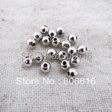 4MM 1200Pcs Nickel Color Metal Spacer Beads Jewelry Findings Components Jewelery Accessories 2024 - купить недорого