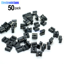 50PCS 2.54MM 8 Pin 8 Pin DIP-8 8DIP 8 DIP IC Sockets Adapter Solder Type 2024 - buy cheap