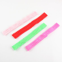 1000pcs/lot girls headband 1.5cm Lace  Elastic Crown Hair Band Accessories 15color Express Free Shipping HD06 2024 - buy cheap