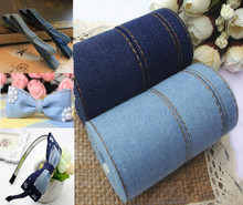 Free Shipping 15yards/lot 10mm,25mm,40mm Jeans Ribbon for DIY Handmade Hair Clip Bowknot 2024 - buy cheap