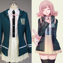 High Quality Super DanganRonpa 2 Chiaki Nanami Cosplay Costumes Jacket Shirt Skirt Custom Made For Women 2024 - buy cheap