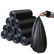 15 шт/рулон плоский Топ Тип 60x80 см одноразовые мешки для мусора Большой размер кухонные отельные мешки для мусора черные пластиковые пакеты 2024 - купить недорого