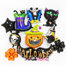 Balões fantasma de abóbora de halloween, decoração, bexiga de aranha, brinquedos infláveis, morcego, globos, decoração de festa de dia das bruxas 2024 - compre barato