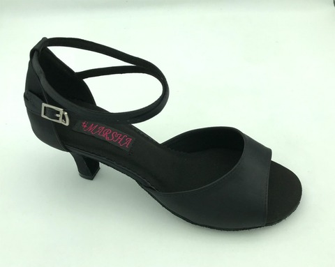 Hot Sale comfortable and fashion womens latin dance shoes ballroom salsa shoes tango shoes 6237BLK 6.5cm heel shipping free 2022 - buy cheap