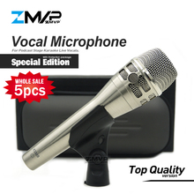 Ksm-microfone com fio profissional, edição especial com 5 peças, alta qualidade, dinâmica, microfone com fio, karaoke, podcasts, profissional, live, ksm8n 2024 - compre barato